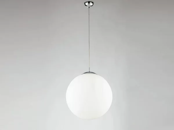 Luce Design Visilica 1xE27 Staklo/Metal Bijela/Krom
