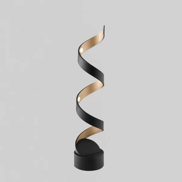 Luce Design Stolna lampa 12W 3000K Aluminij Crno/Zlatna