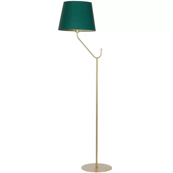 Milagro Podna lampa, grlo 1xE27 Metal/Tkanina Zlatno/Zelena