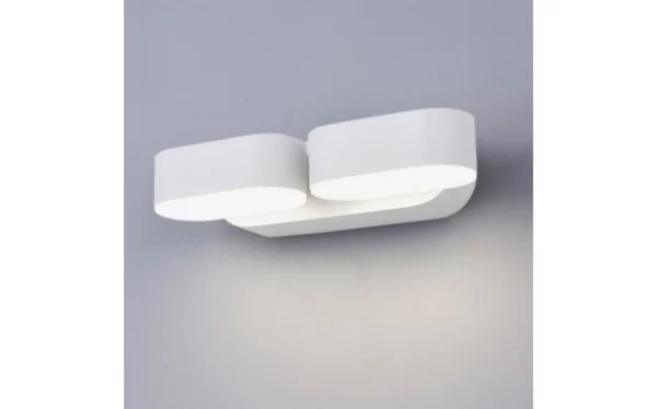 Optonica Zidna lampa 2x6W 4000K Aluminij Bijela