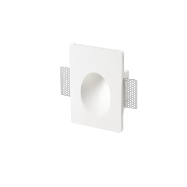 Intec Ugradbena LED Svjetiljka Ariel Pravokutna 1x MINI GU10 Max 35W 120 x 180 x 55 mm Gips Bijela