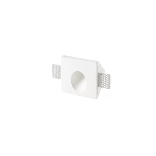 Intec Ugradbena LED Svjetiljka Ariel Pravokutna 1x MINI GU10 Max 35W 100 x 100 x 50 mm Gips Bijela