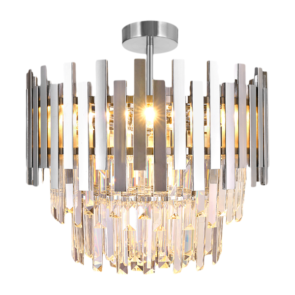 Milagro Luster, grlo 6xE14 Metal/Kristal Krom