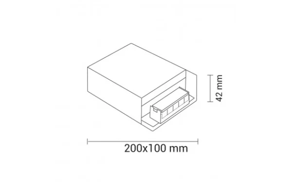 Optonica Napajanje za LED traku 100W 24V Metal - Slika 2