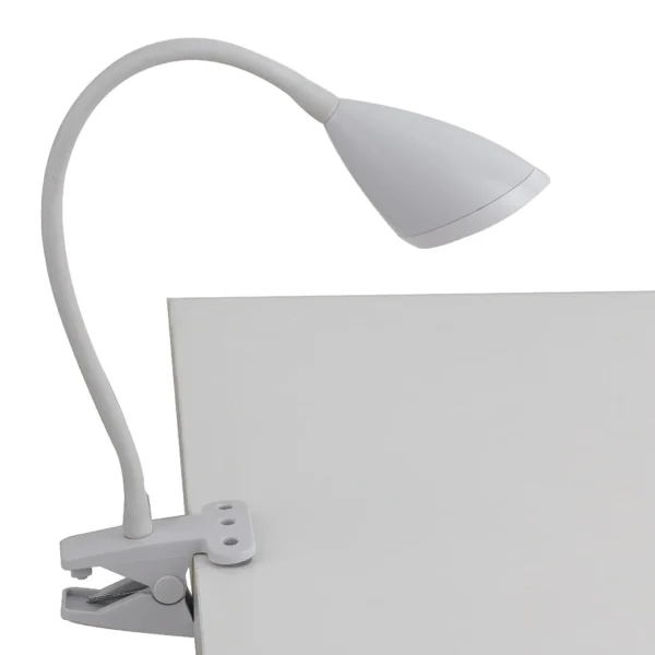 Luce Design LED stolna lampa s kvačicom HEGEL 3,7W 4000K Metal Bijela