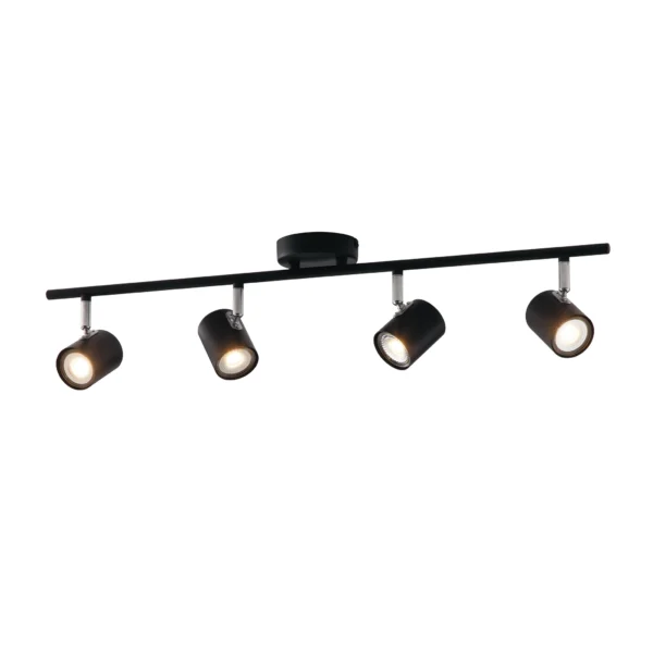 Luce Design Stropni reflektor ZERO 4xGU10 Metal Crna