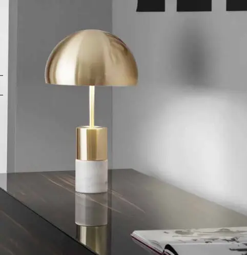 Luce Design Stolna lampa 2xE14 Metal Zlatna/Mramor