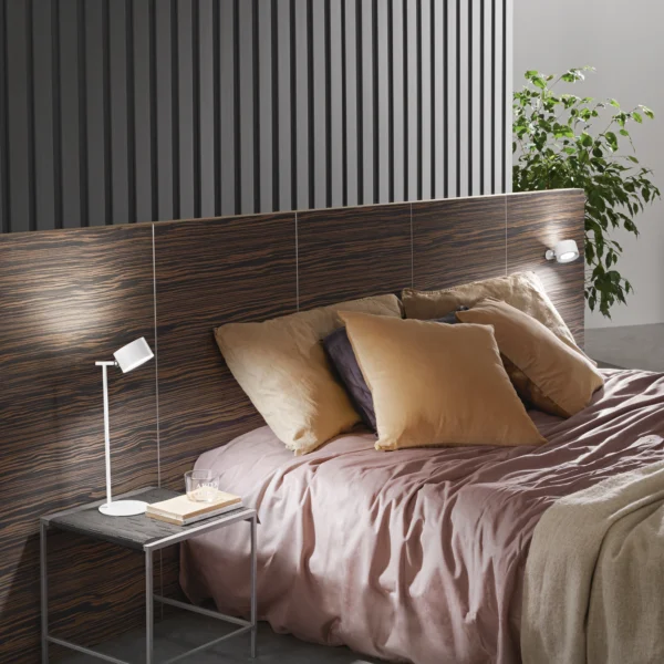 Luce Design LED stolna lampa na touch TESLA 4W CCT/RGB Metal Bijela