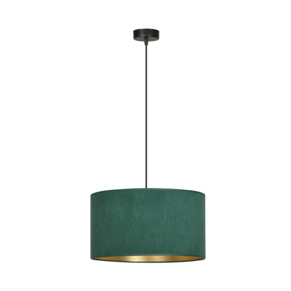 Emibig Visilica HILDE 230V 15W MAX LED E27 Čelik/ Tkanina Crno/Zelena