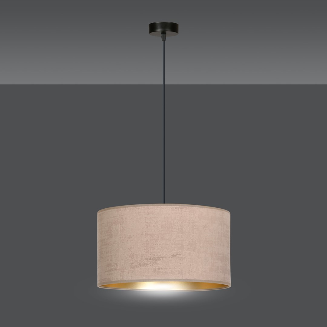Emibig Visilica HILDE 230V 15W MAX LED E27 Čelik/ Tkanina Crno/Roza - Slika 4