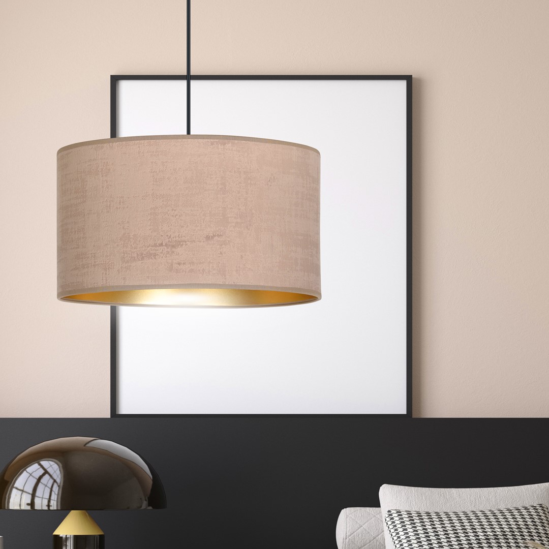 Emibig Visilica HILDE 230V 15W MAX LED E27 Čelik/ Tkanina Crno/Roza - Slika 9