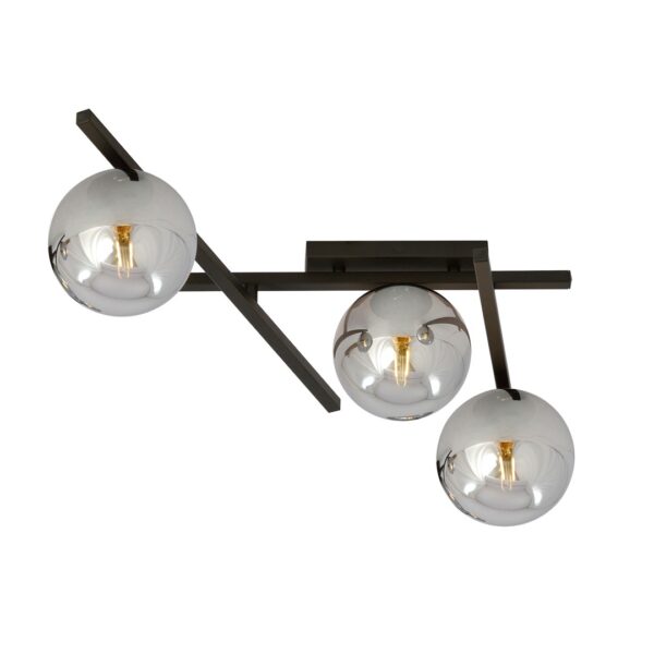 Emibig Stropna svjetiljka SMART 230V 10W MAX LED E14 Čelik/ Staklo Crna