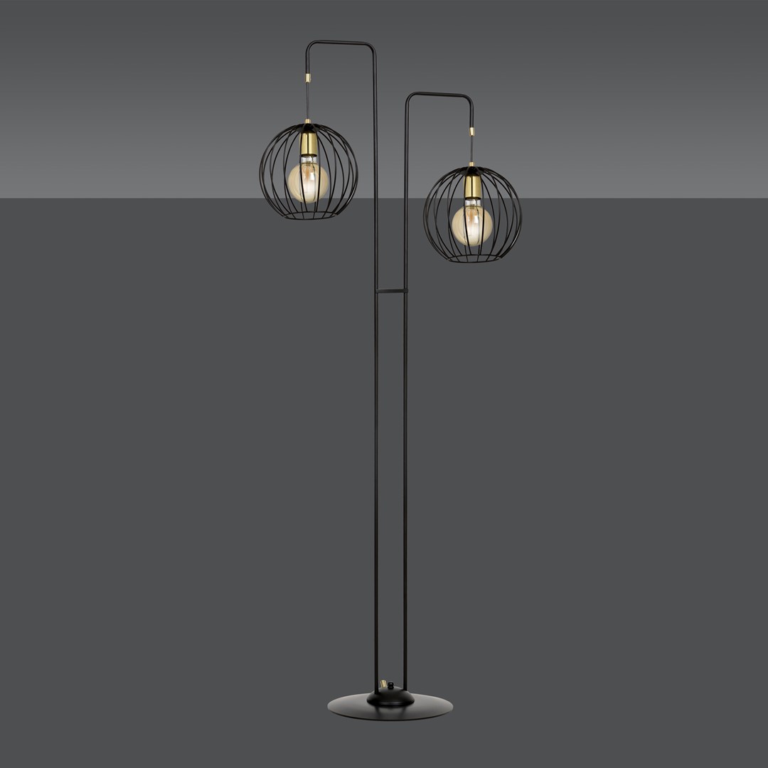 Emibig Podna lampa ALBIO 230V 15W MAX LED E27 Čelik Crna - Slika 4