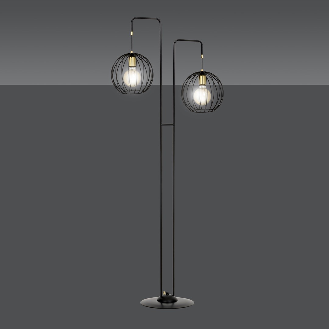 Emibig Podna lampa ALBIO 230V 15W MAX LED E27 Čelik Crna - Slika 5