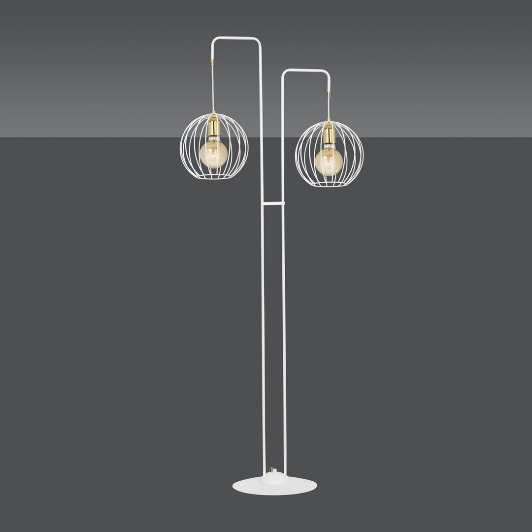 Emibig Podna lampa ALBIO 230V 15W MAX LED E27 Čelik Bijela - Slika 4