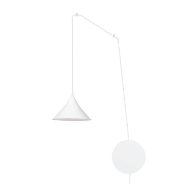 Emibig Visilica ABRAMO 230V 15W MAX LED E27 Čelik Bijela