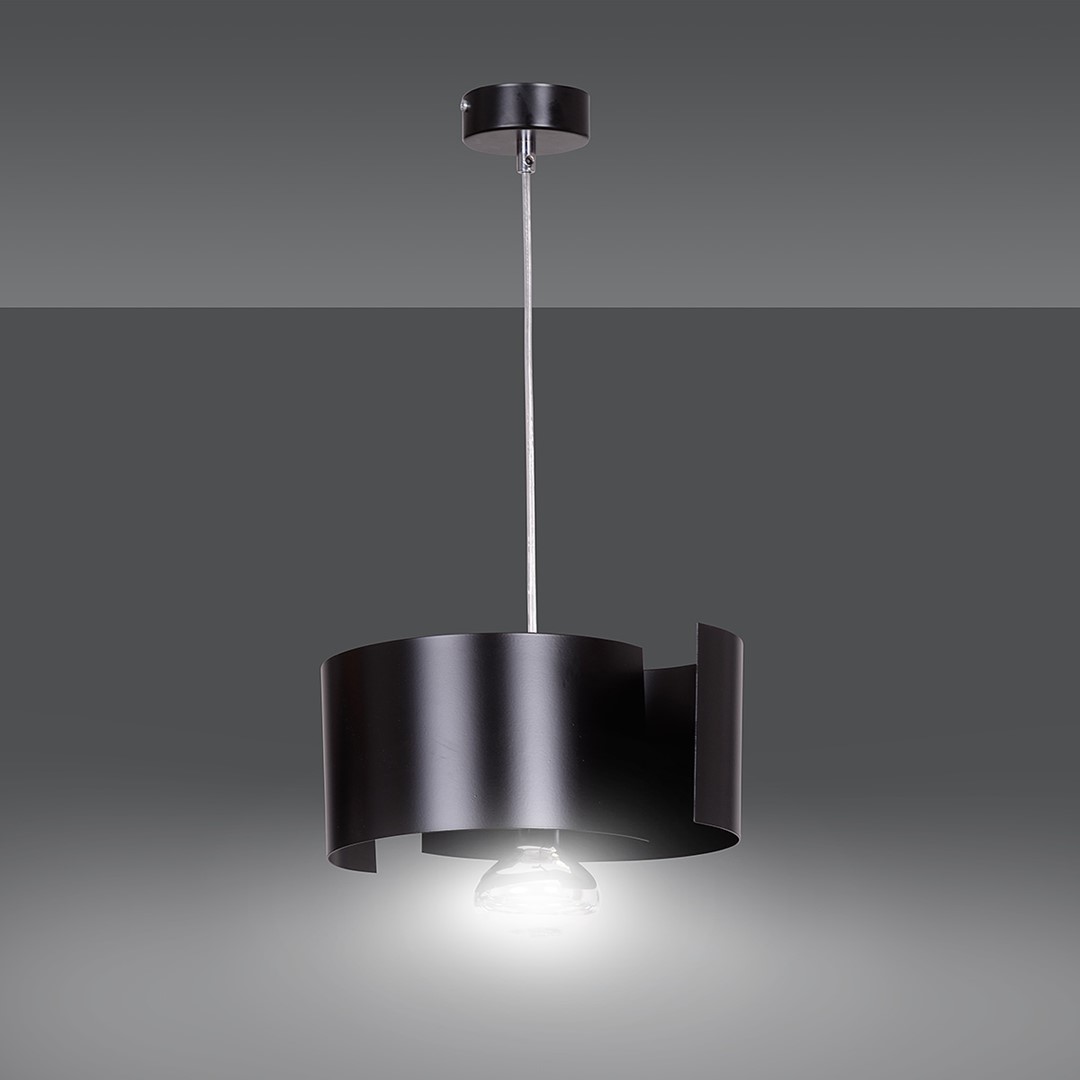 Emibig Visilica VIXON 230V 15W MAX LED E27 Čelik Crna - Slika 2