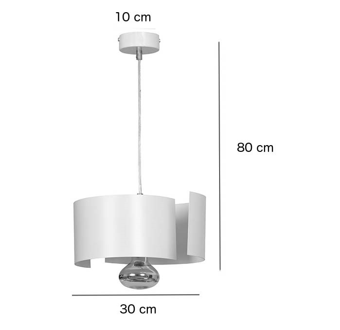 Emibig Visilica VIXON 230V 15W MAX LED E27 Čelik Bijela - Slika 4
