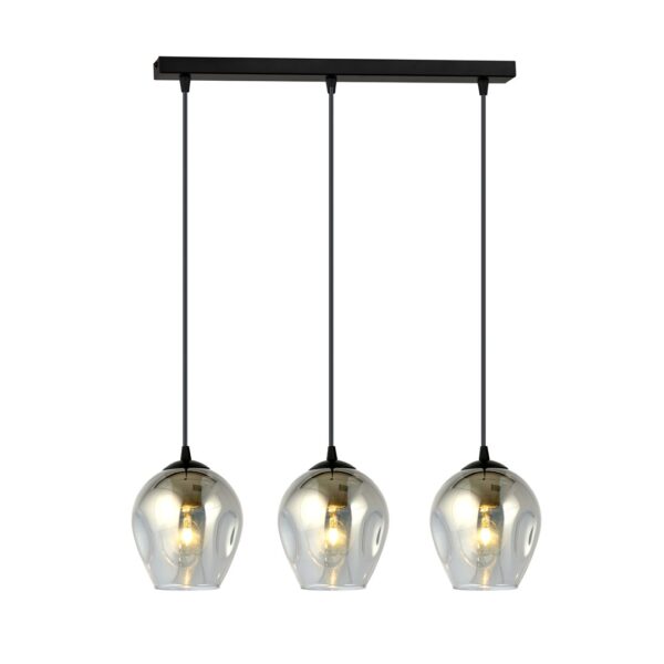 Emibig Visilica ISTAR 230V 10W MAX LED E27 Čelik/ Staklo Crna