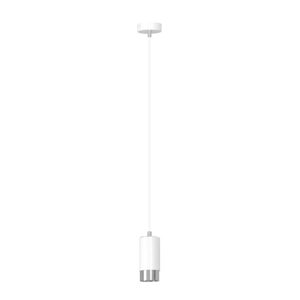 Emibig Visilica FUMIKO 230V 10W MAX LED GU10 Čelik Bijela/ Srebrna
