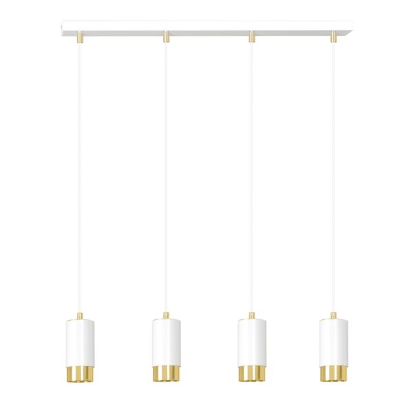 Emibig Visilica FUMIKO 230V 10W MAX LED GU10 Čelik Bijela/ Zlatna