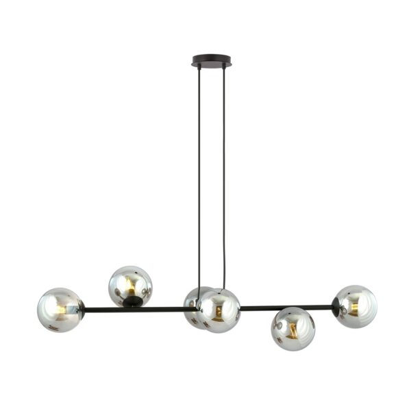Emibig Visilica ROSSI 230V 10W MAX LED E14 Čelik/ Staklo Crna
