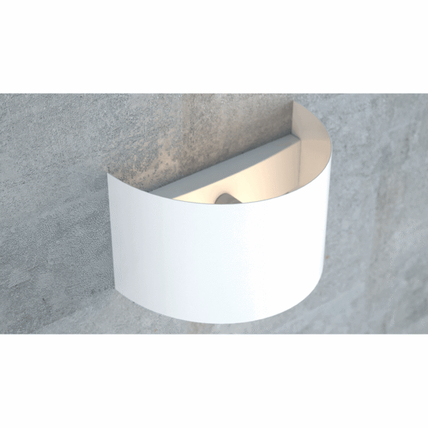 Emibig Zidna lampa FOLD 230V 8W MAX LED G9 Čelik Bijela