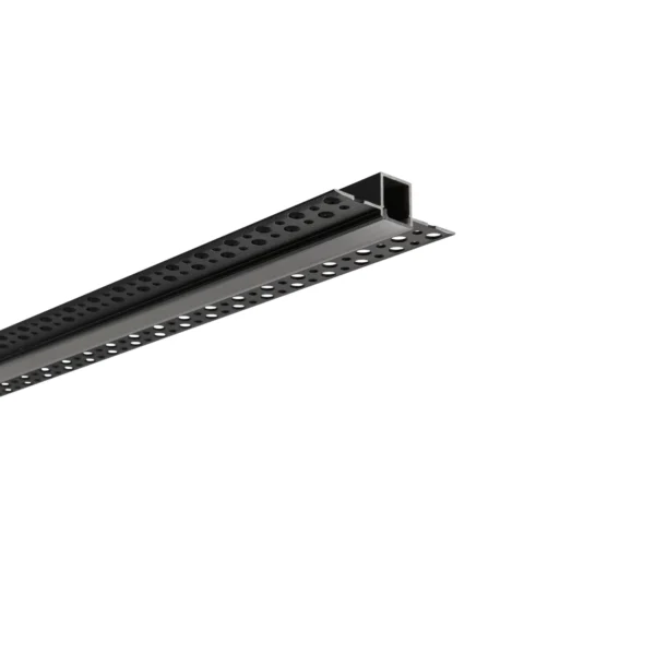 Intec Ugradbeni Profil za LED Trake Gorizia S 2 m, Aluminij Crni