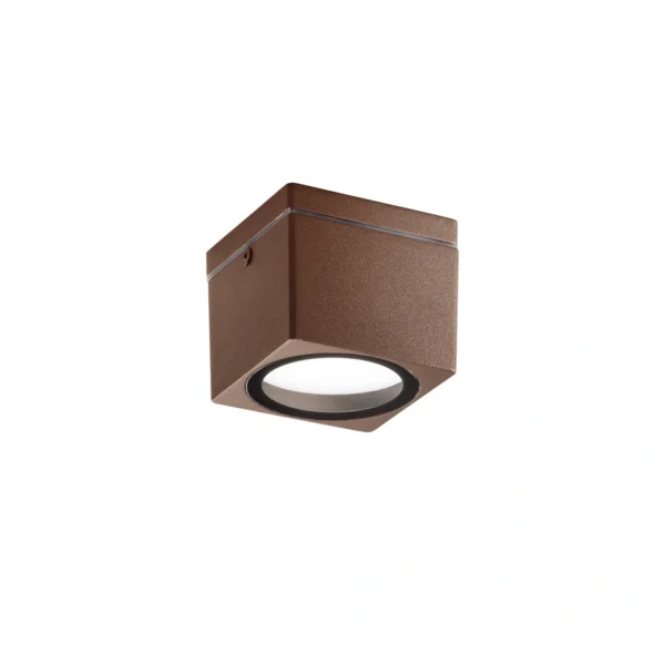 Intec Plafonjera TOWER 1xGX53 IP54 Aluminij Kvadratna Brončana