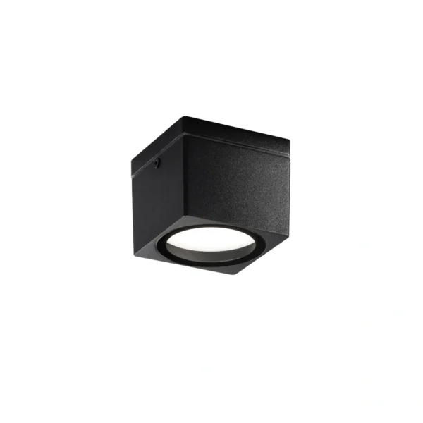 Intec Plafonjera TOWER 1xGX53 IP54 Aluminij Kvadratna Crna