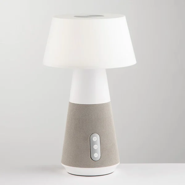 Luce Design LED stolna lampa sa zvučnikom DECIBEL 4,5W 3000/4000/5000K PC Bijela/Siva