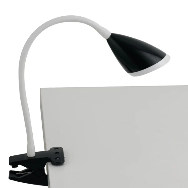 Luce Design LED stolna lampa s kvačicom HEGEL 3,7W 4000K Metal Crna