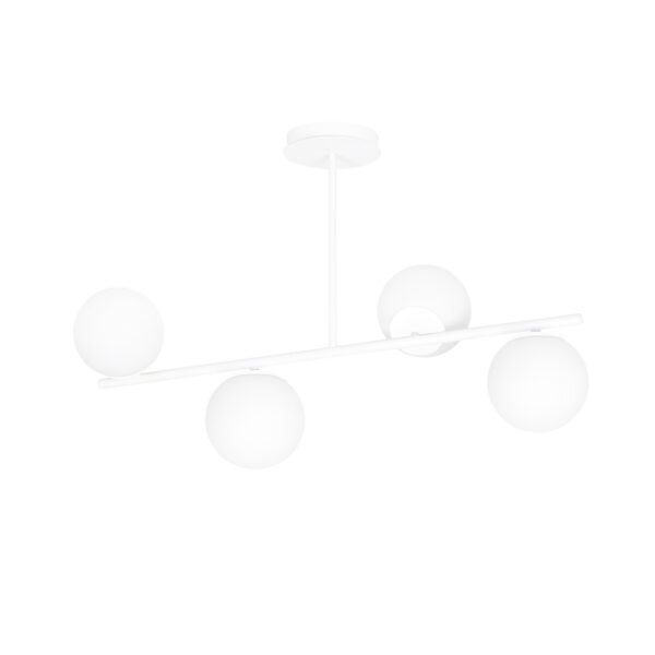 Emibig Stropna svjetiljka BIOR 230V 10W MAX LED E14 Čelik/ Staklo Bijela