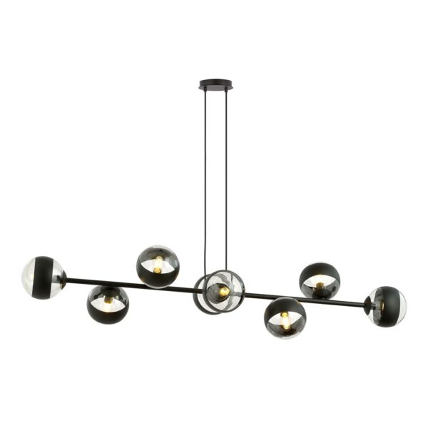Emibig Visilica ROSSI 230V 10W MAX LED E14 Čelik/ Staklo Crna