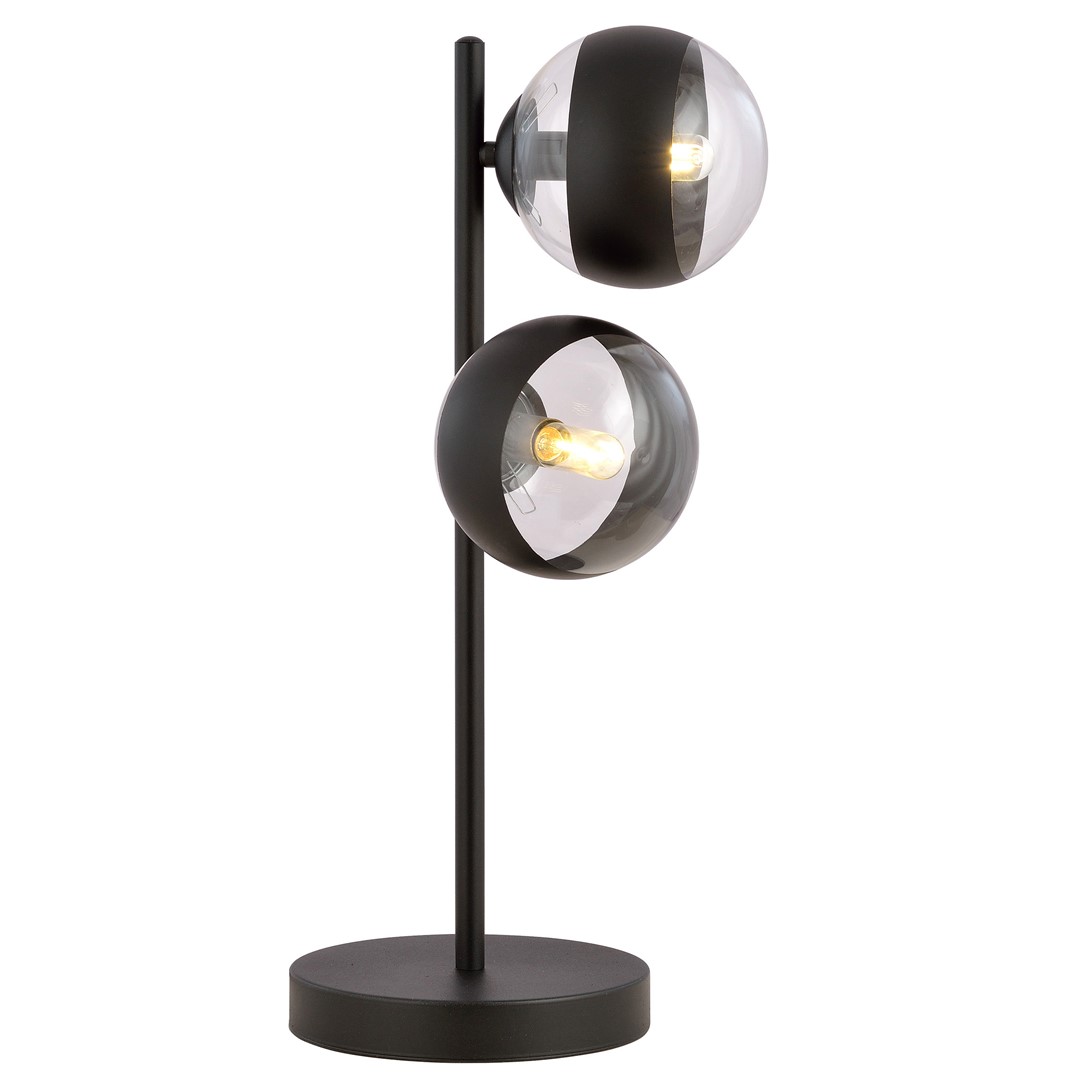 Emibig Stolna lampa ROSSI 230V 10W MAX LED E14 Čelik/ Staklo Crna - Slika 2