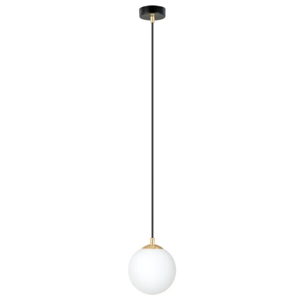 Emibig Visilica ROYAL 230V 10W MAX LED E14 Čelik/ Staklo Crna/ Zlatna