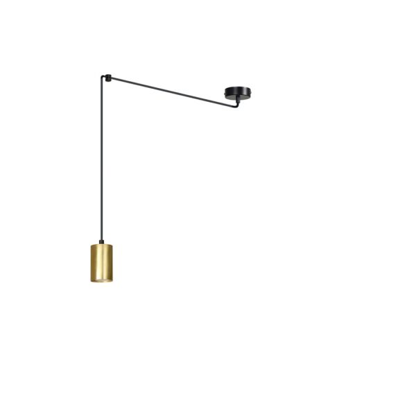 Emibig Visilica TRAKER 230V 10W MAX LED GU10 Čelik Crna/ Zlatna
