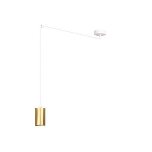Emibig Visilica TRAKER 230V 10W MAX LED GU10 Čelik Bijela/ Zlatna