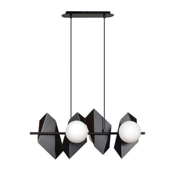 Emibig Visilica DRIFTON 230V 10W MAX LED E14 Čelik/ Staklo Crna