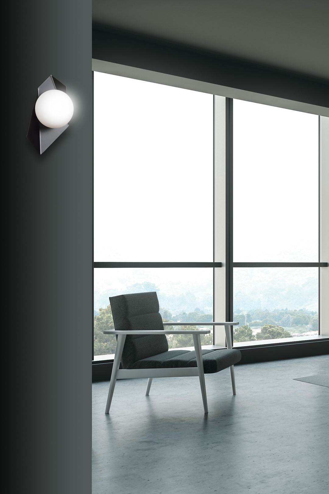 Emibig Visilica DRIFTON 230V 10W MAX LED E14 Čelik/ Staklo Crna - Slika 6