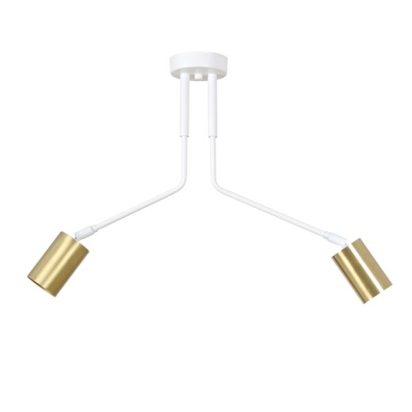 Emibig Stropna svjetiljka VERNO 230V 10W MAX LED GU10 Čelik Bijela