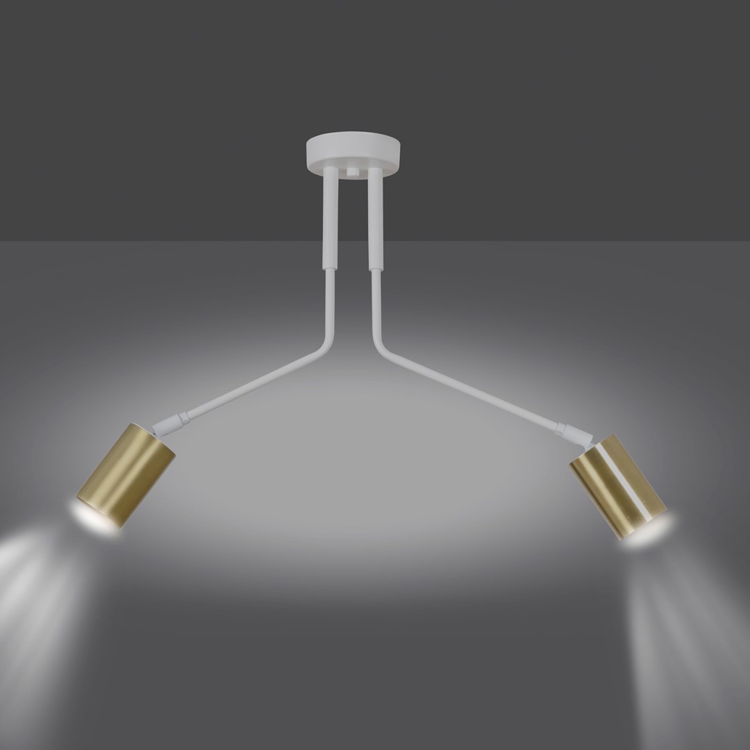 Emibig Stropna svjetiljka VERNO 230V 10W MAX LED GU10 Čelik Bijela - Slika 3