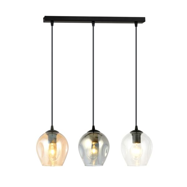 Emibig Visilica ISTAR 230V 10W MAX LED E27 Čelik/ Staklo Crna