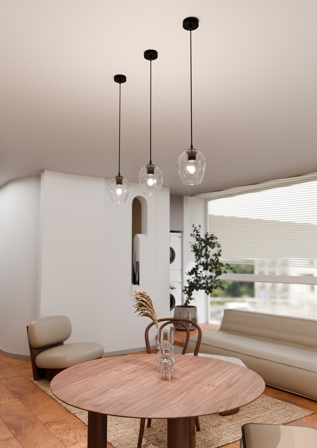 Emibig Visilica ISTAR 230V 10W MAX LED E27 Čelik/ Staklo Crna - Slika 5