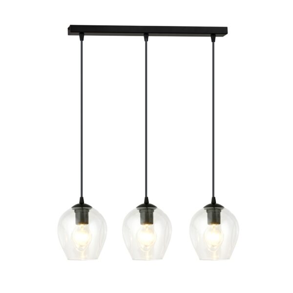 Emibig Visilica ISTAR 230V 10W MAX LED E27 Čelik/ Staklo Crna