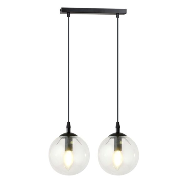 Emibig Visilica COSMO 230V 10W MAX LED E14 Čelik/ Staklo Crna