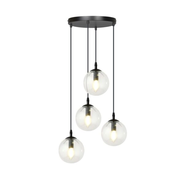 Emibig Visilica COSMO 230V 10W MAX LED E14 Čelik/ Staklo Crna