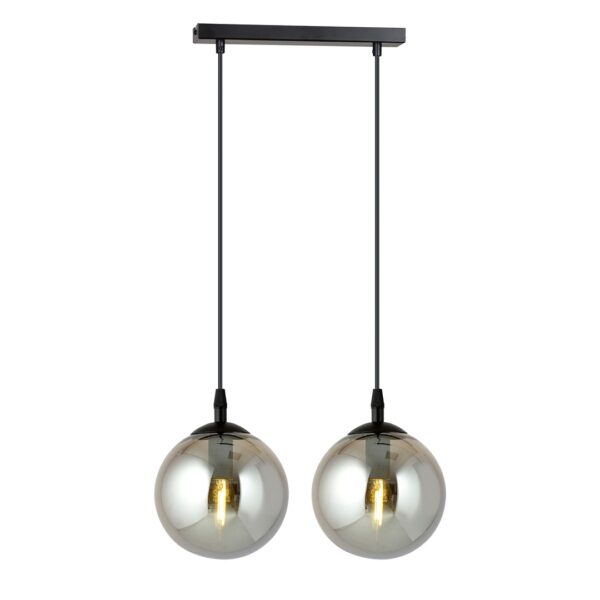 Emibig Visilica COSMO 230V 10W MAX LED E14 Čelik/ Staklo Crna