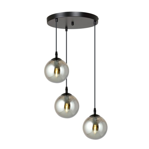 Emibig Visilica COSMO 230V 10W MAX LED E14 Čelik/ Staklo Crna