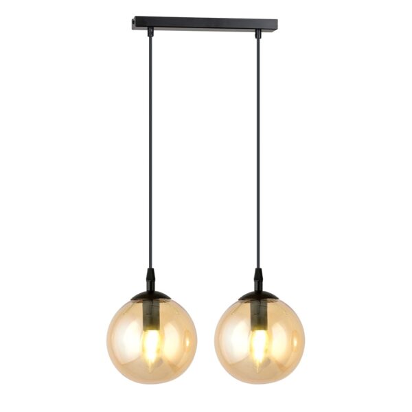 Emibig Visilica COSMO 230V 10W MAX LED E14 Čelik/ Staklo Crna